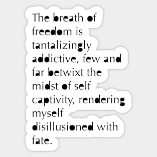 The Breath of Freedom Sticker